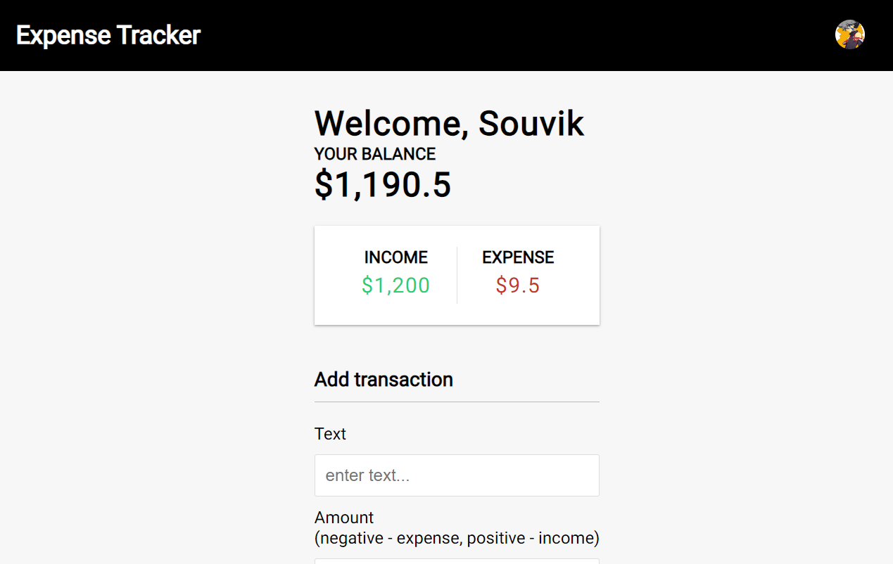 Expense Tracker